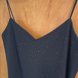 Elegant Black Spaghetti Strap Dress